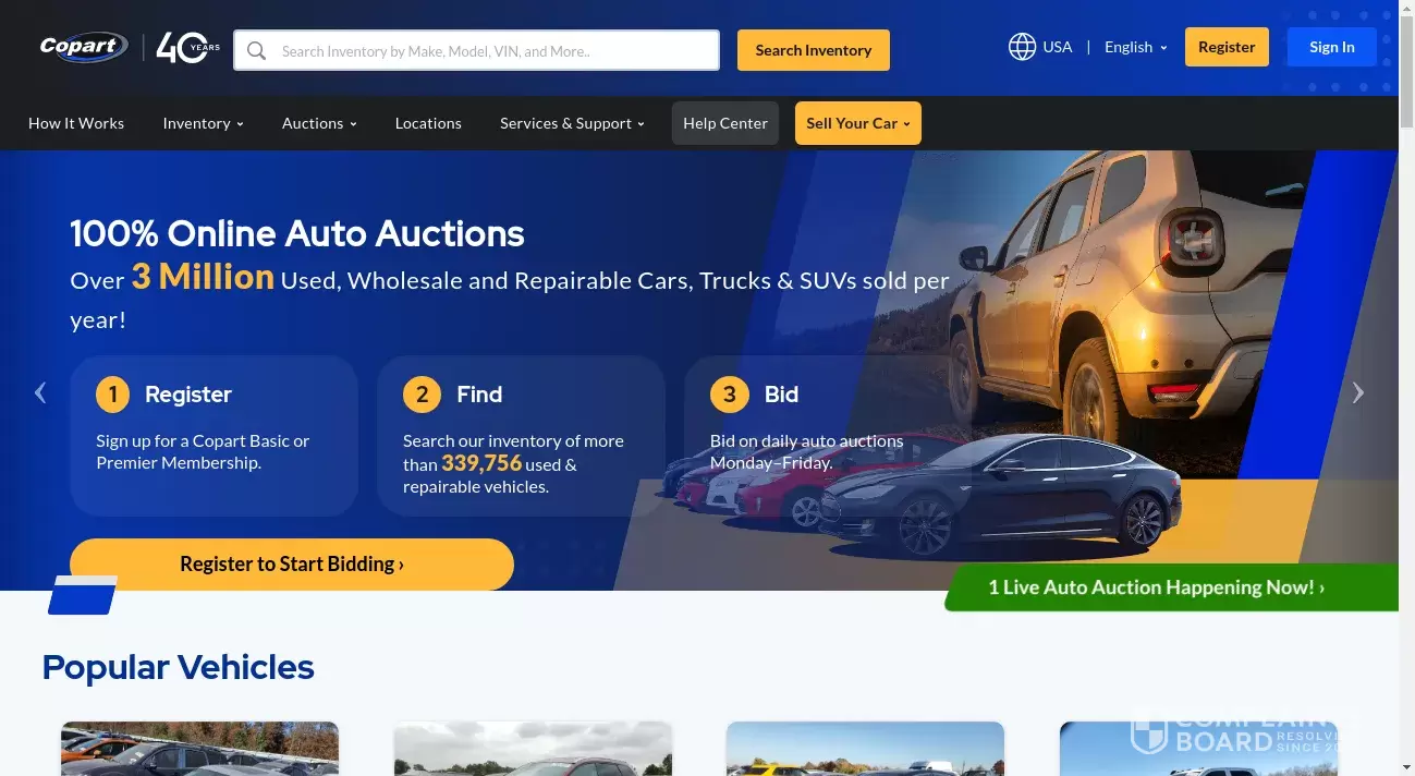Copart Customer Service Phone, Email, Address, Contacts ComplaintsBoard