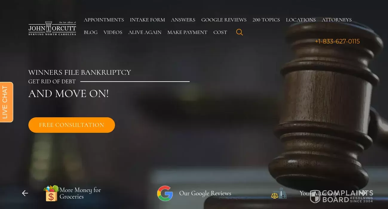 Law Offices of John T. Orcutt Review Bankruptcy attorney