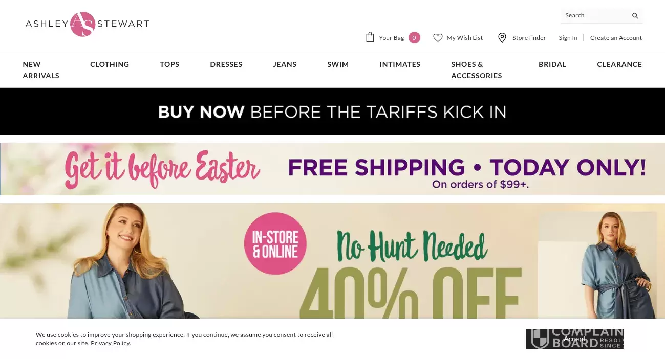 Ashley stewart customer service phone email address contacts