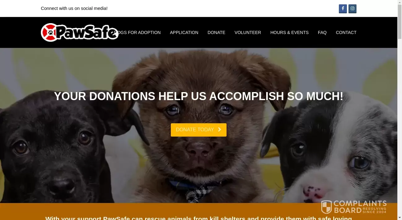 PawSafe Animal Rescue Reviews, Complaints, Customer Claims