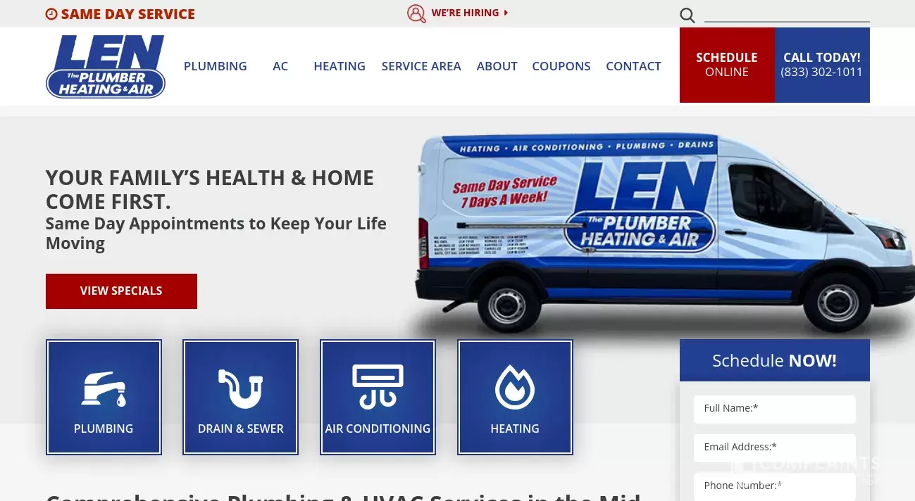 Len The Plumber Reviews, Complaints, Customer Claims ComplaintsBoard