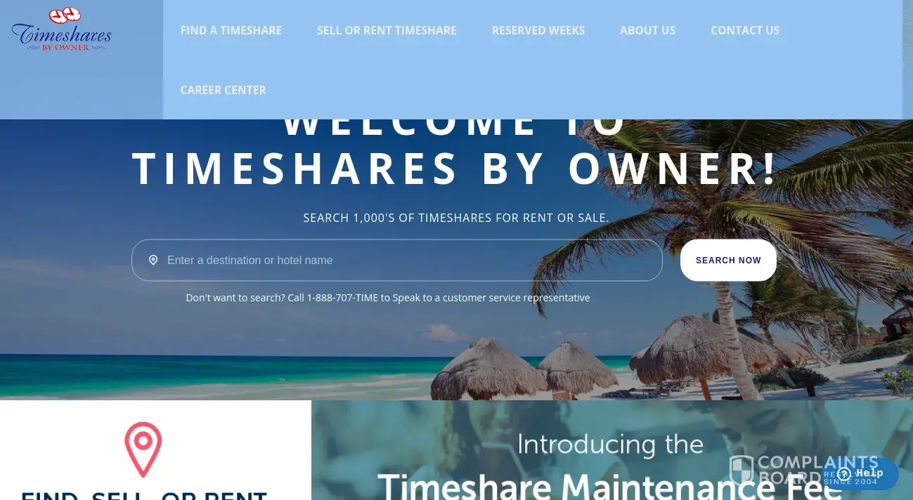 Timeshares By Owner Reviews, Complaints, Customer Claims ComplaintsBoard
