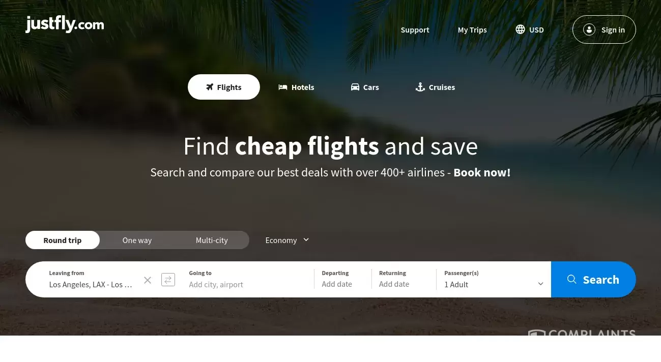 JustFly Customer Service Phone, Email, Address, Contacts ComplaintsBoard