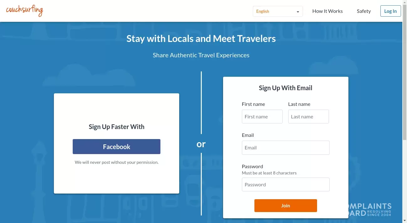 Couchsurfing International Review Verification fee