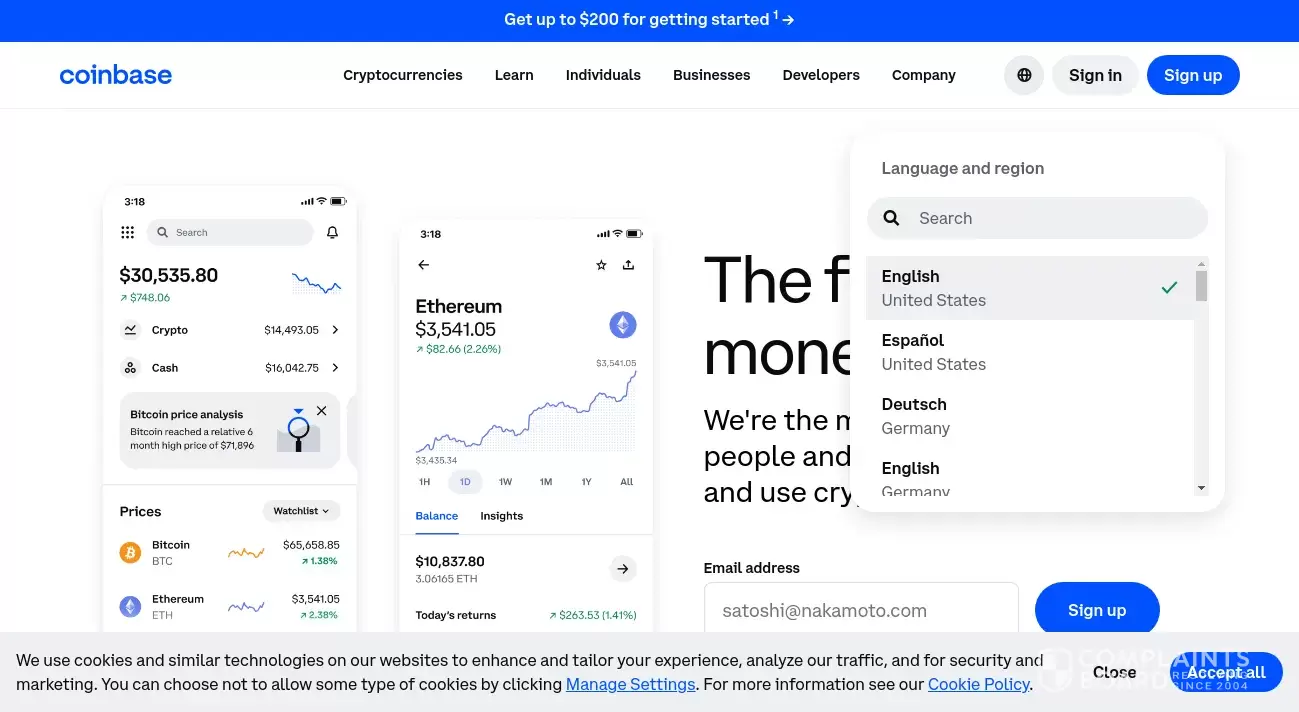 Coinbase Reviews 2024 – All You Need to Know | ComplaintsBoard