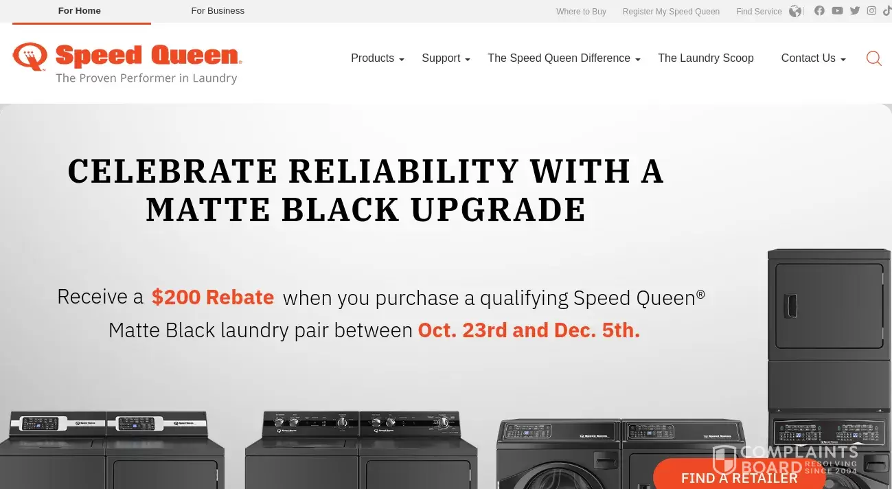 Speed Queen Customer Service Phone, Email, Address, Contacts