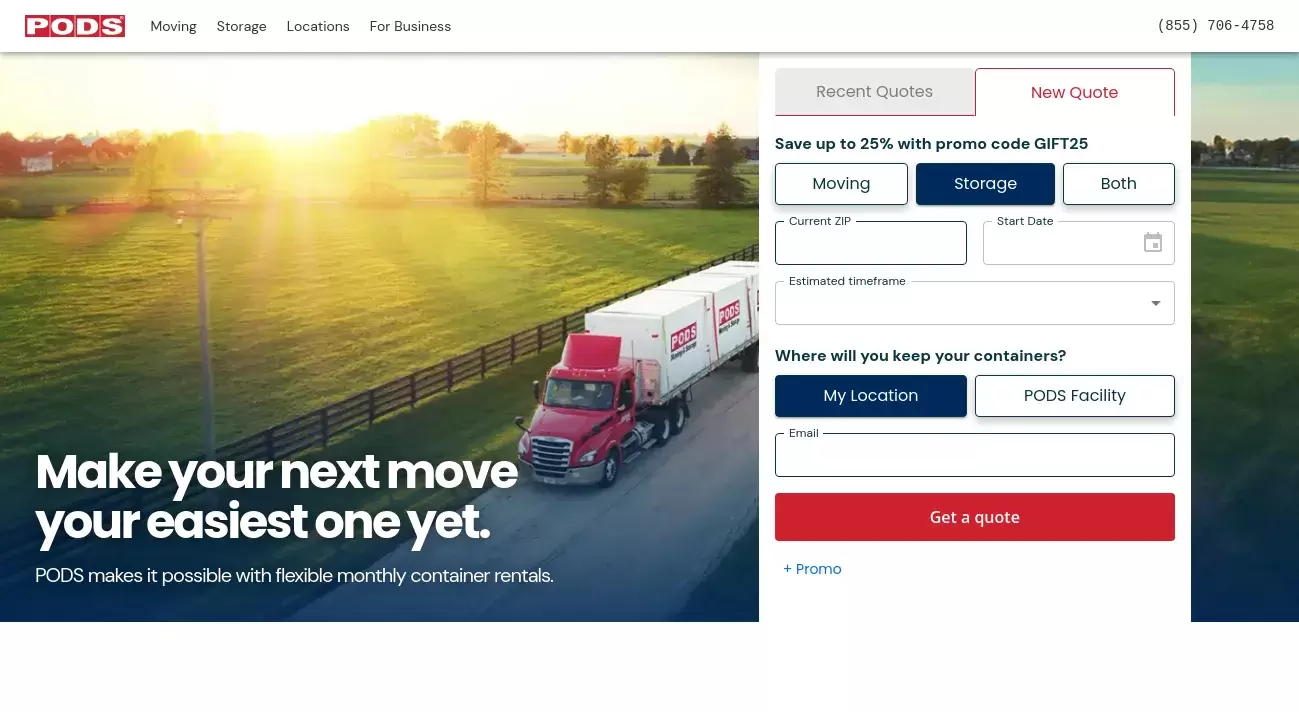 PODS Enterprises Review Moving and storage