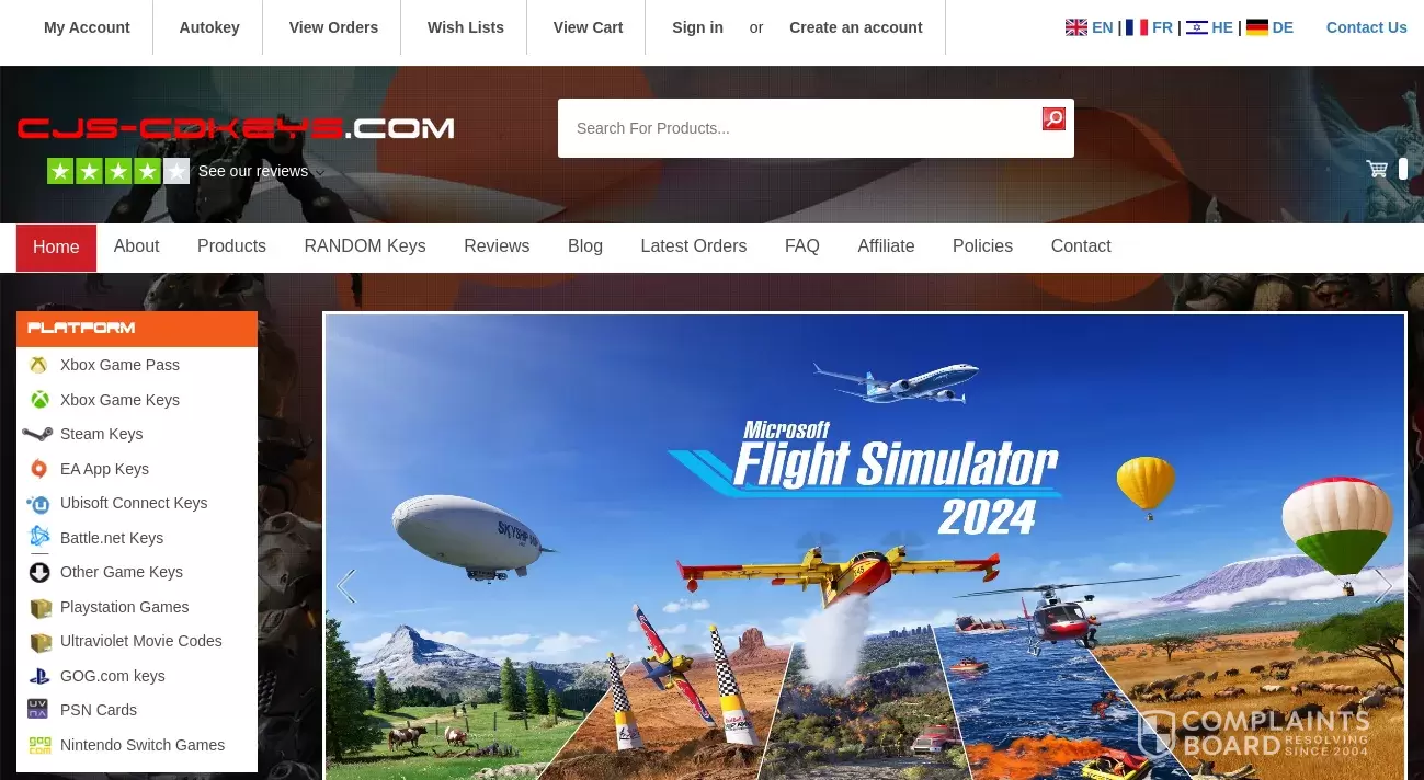 CJS CD Keys Reviews 2024 All You Need to Know ComplaintsBoard