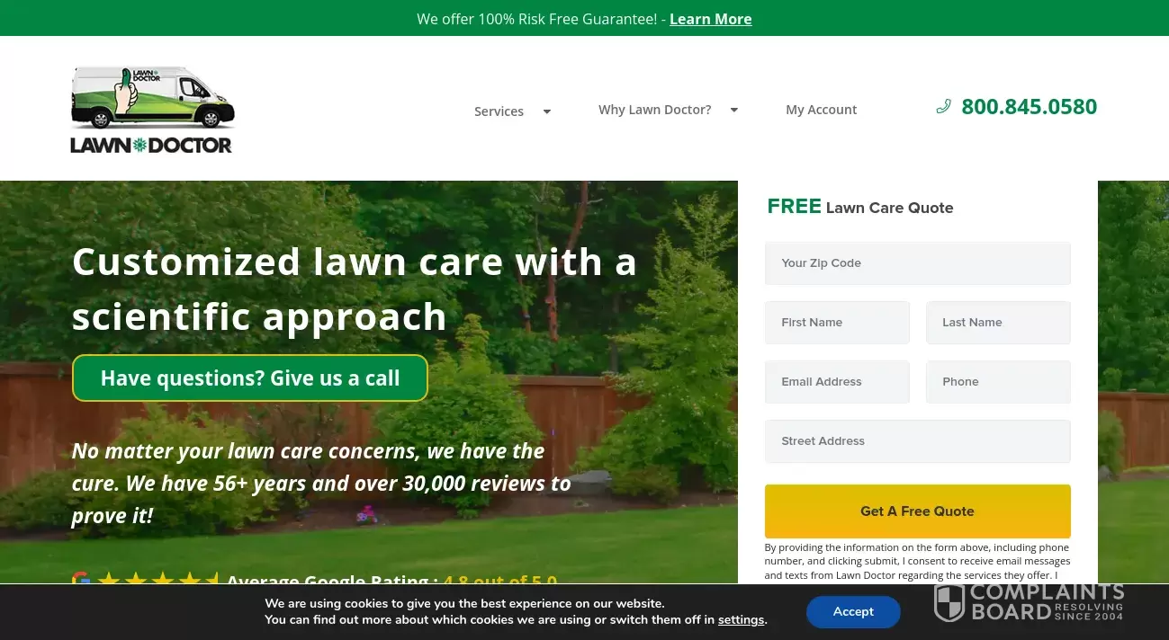 Lawn Doctor Reviews, Complaints, Customer Claims ComplaintsBoard
