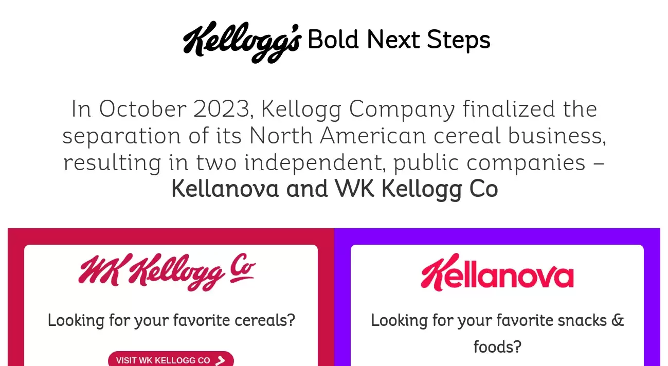 Kellogg's Customer Service Phone, Email, Address, Contacts