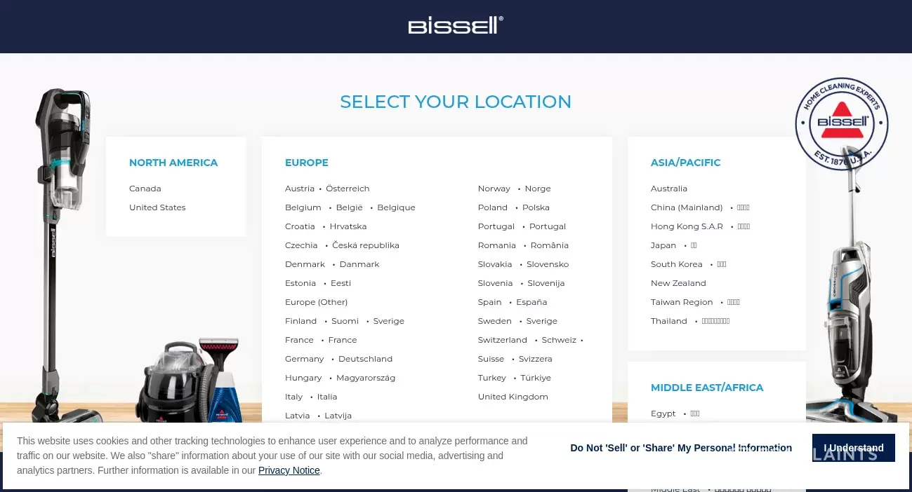 Bissell Homecare Customer Service Phone, Email, Address, Contacts