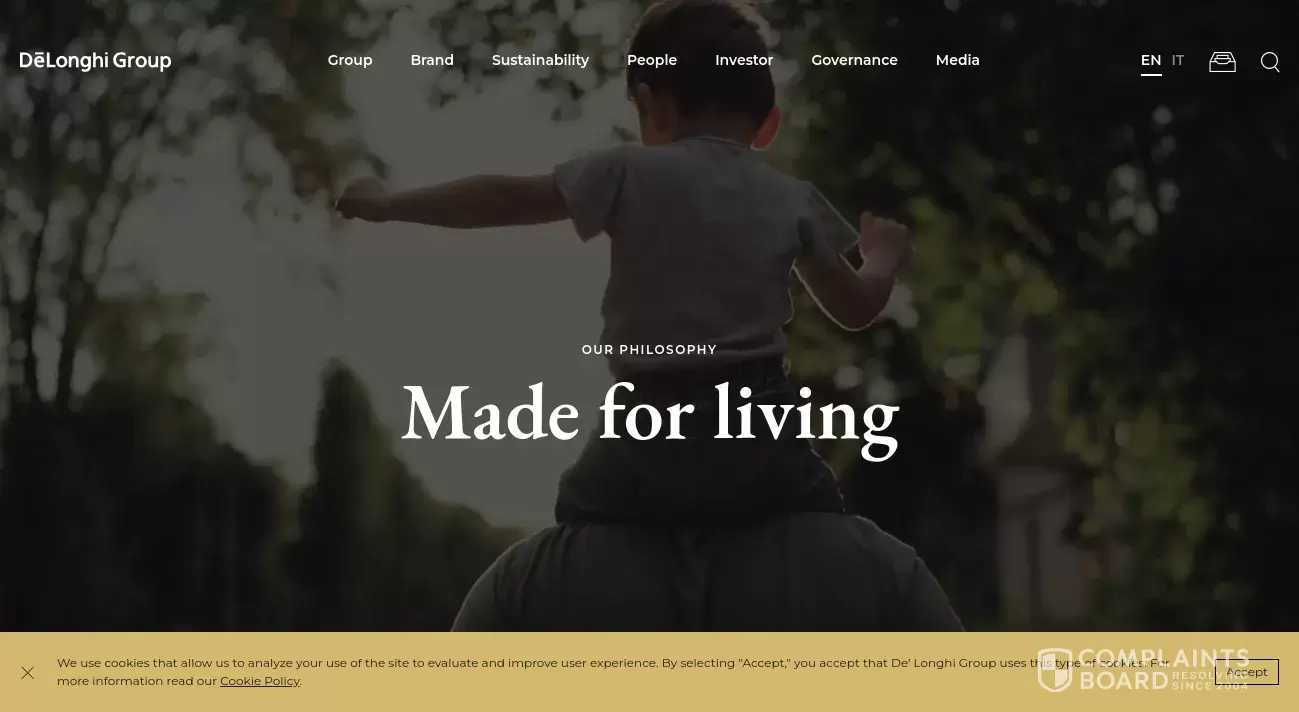 De'Longhi Appliances Customer Service Phone, Email, Address, Contacts