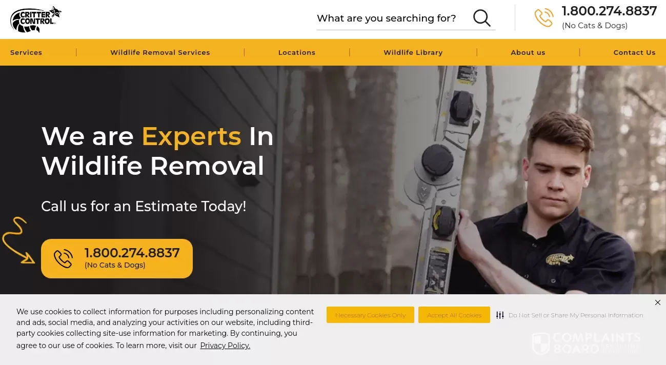 Critter Control Reviews, Complaints, Customer Claims ComplaintsBoard