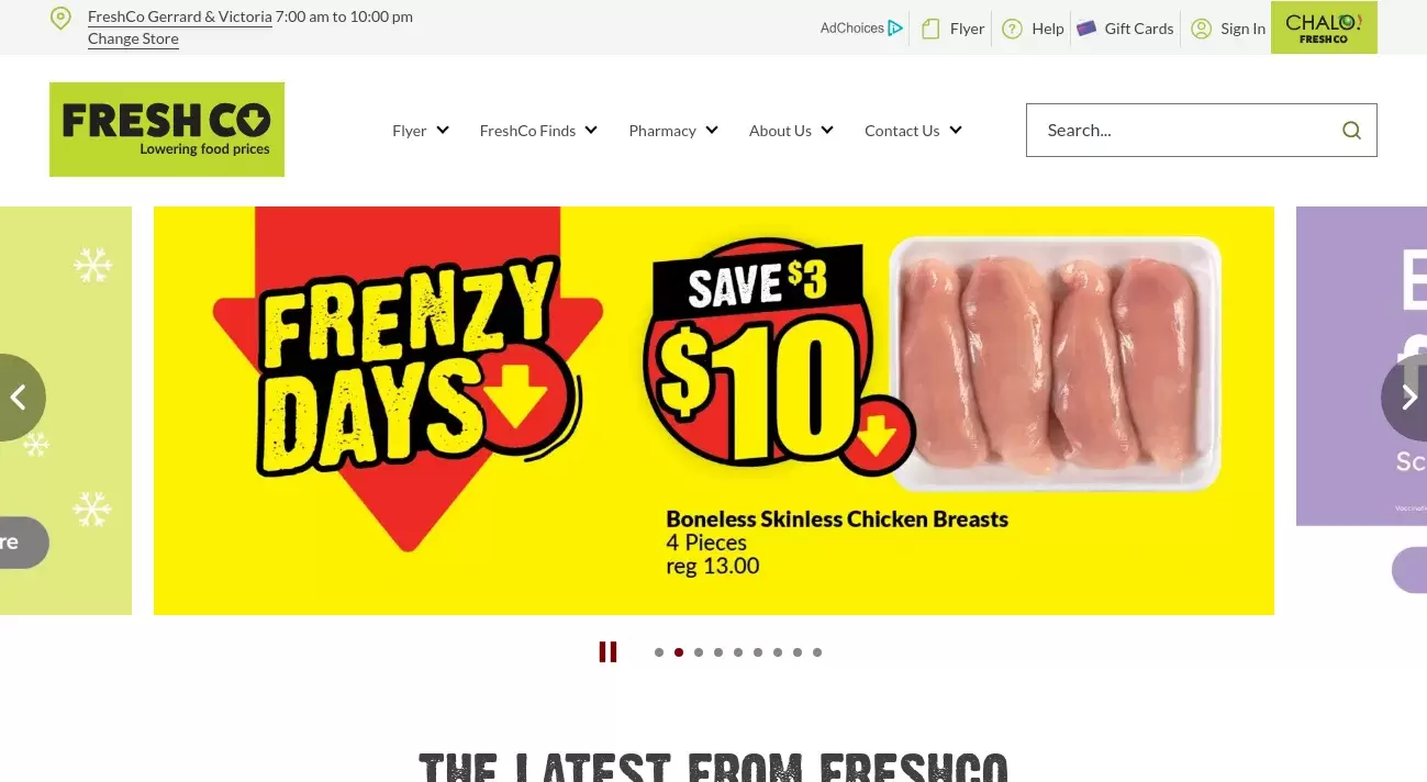 FreshCo Review Eggs not delivered to store so could not claim Scene points.