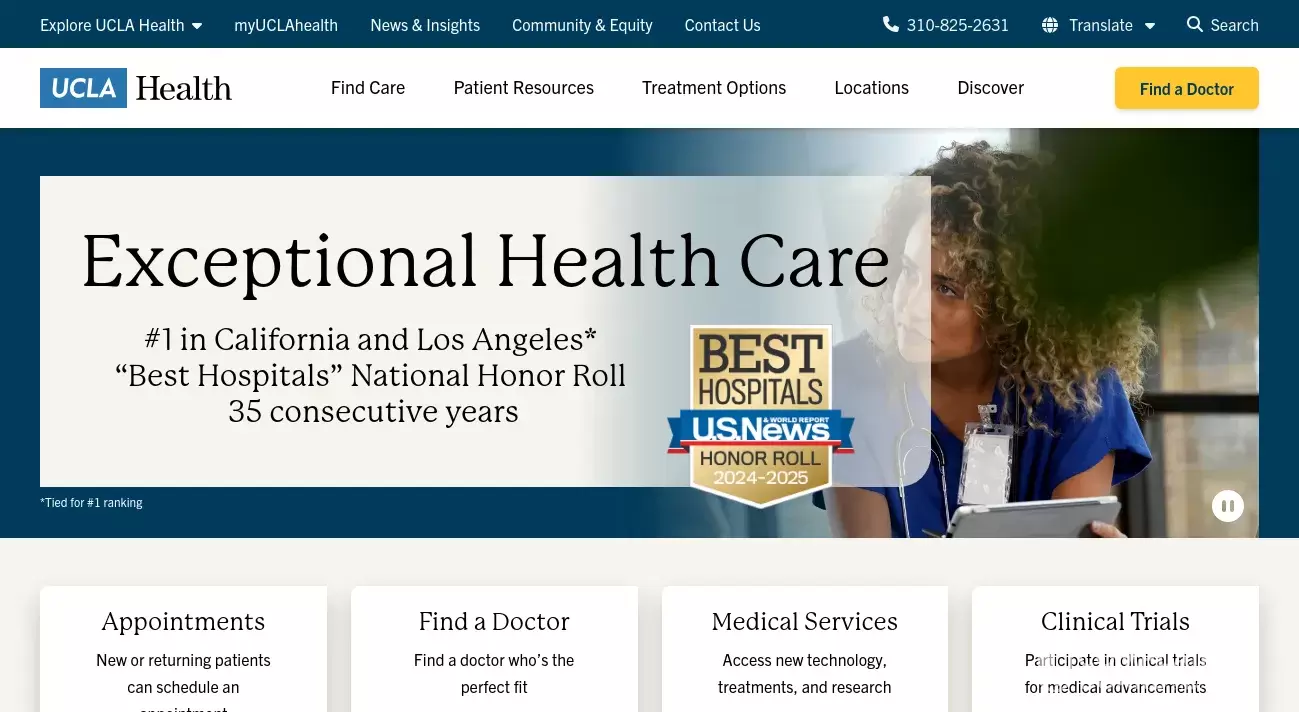 UCLA Health Customer Service Phone, Email, Address, Contacts