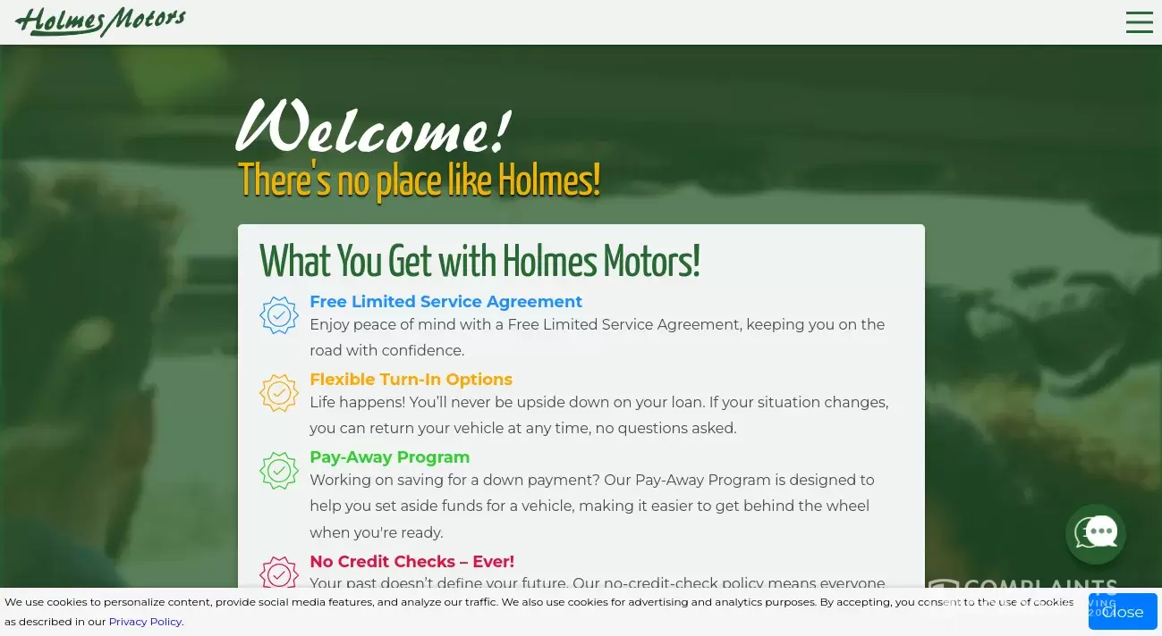 Holmes Motors Reviews 2024 All You Need to Know ComplaintsBoard