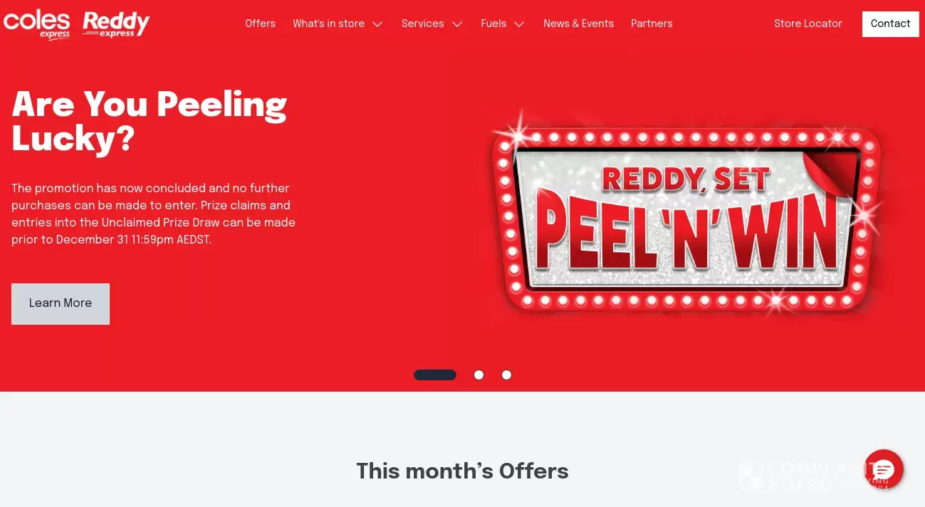 Coles Express Reviews, Complaints, Customer Claims ComplaintsBoard