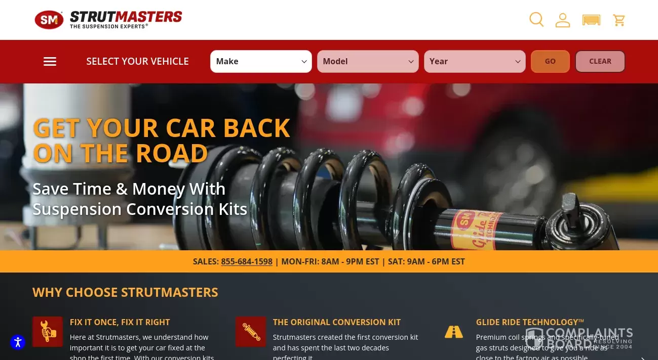 [Resolved] Strutmasters Review Stay away from strumasters air