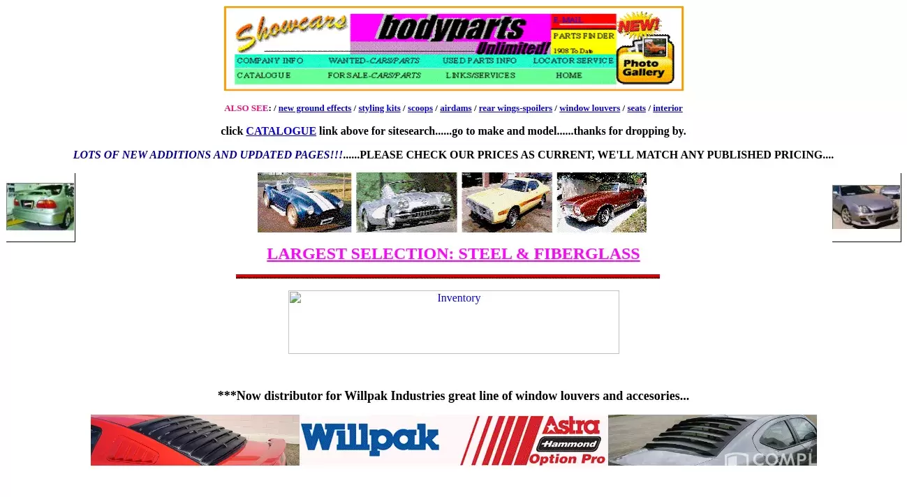 [Resolved] Showcars Fiberglass & Steel Bodyparts Unlimited Review Totally ripped off