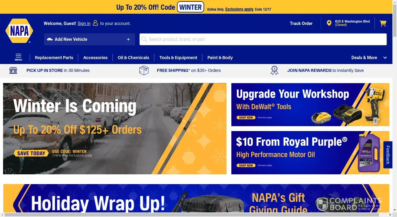 National Automotive Parts Association / NAPA Auto Parts Review Rude