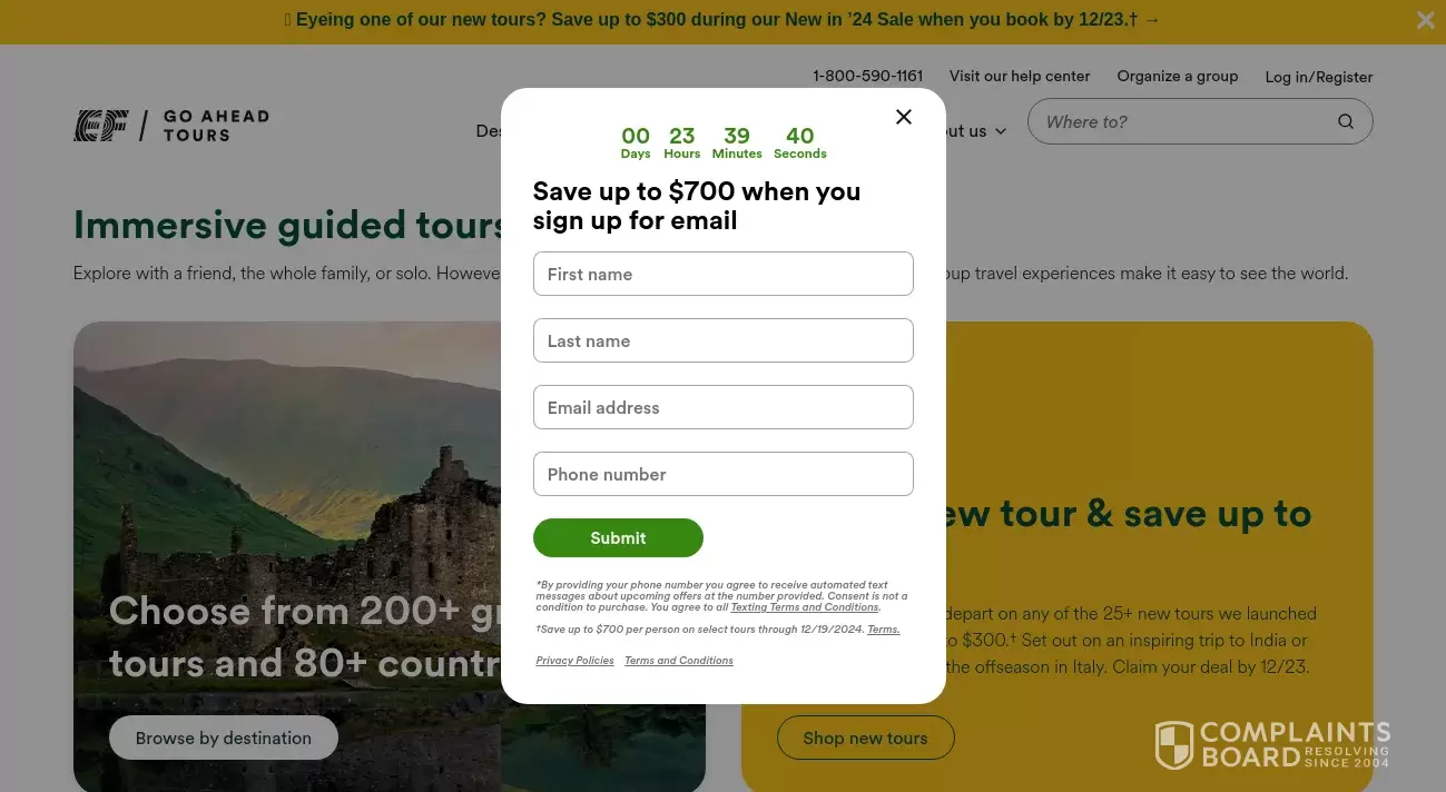 ef tours reviews complaints