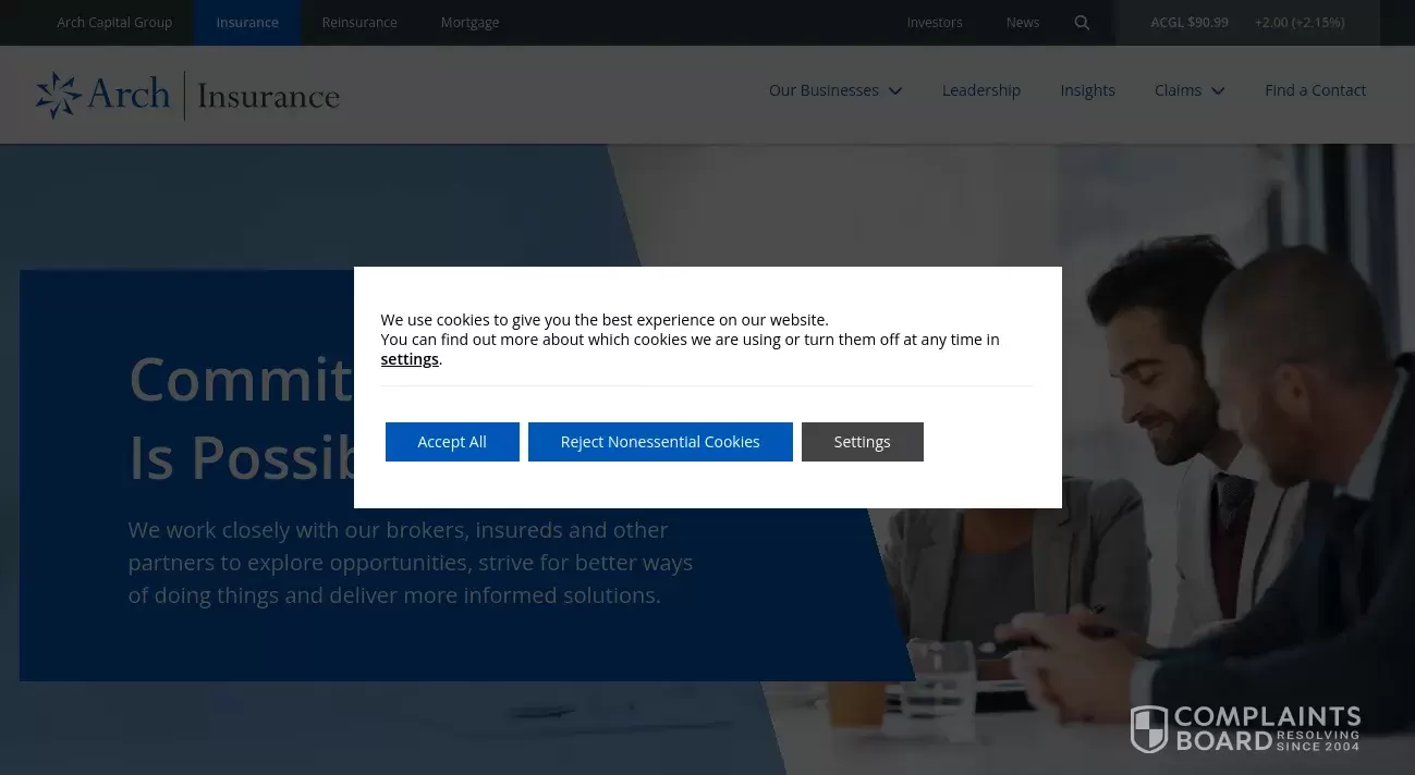 Arch Insurance Group Reviews 2024 All You Need to Know ComplaintsBoard