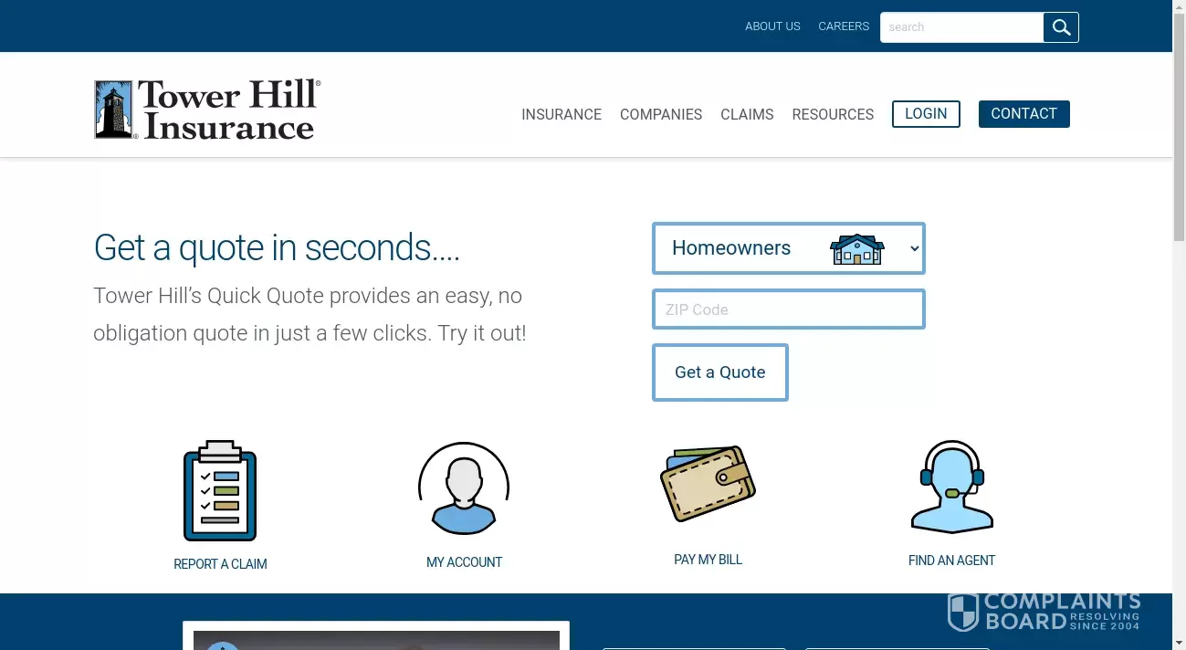 Tower Hill Insurance Group Customer Service Phone, Email, Address