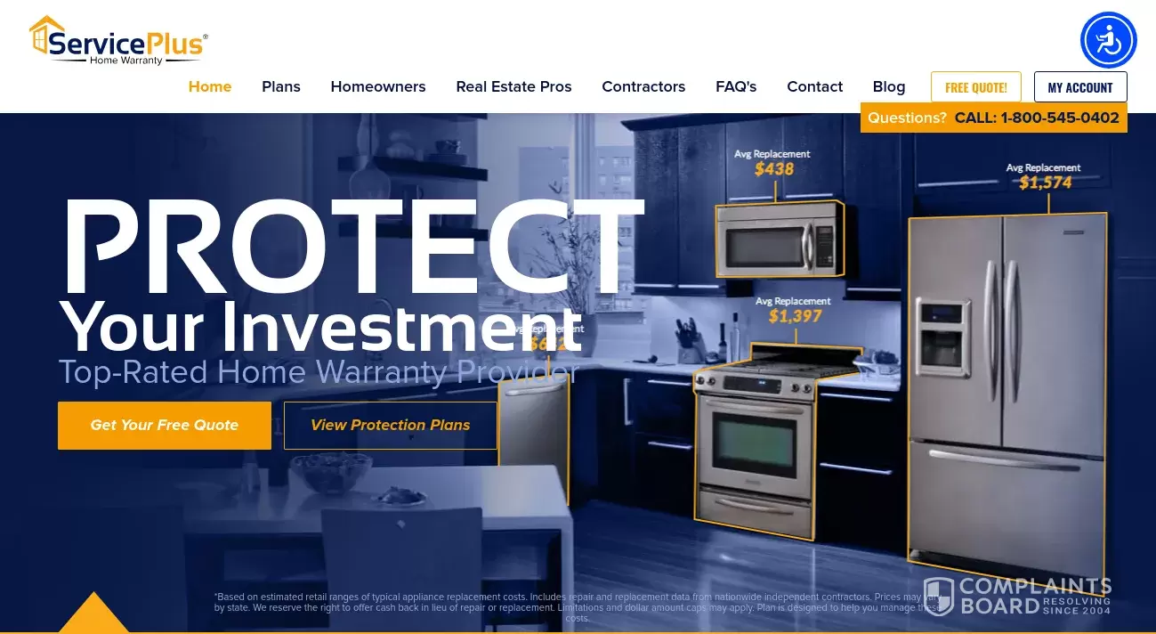 ServicePlus Home Warranty Customer Service Phone, Email, Address