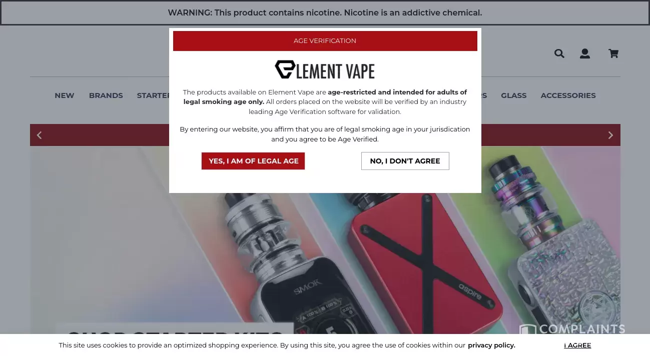Element Vape Phone, Email, Address, Customer Service Contacts