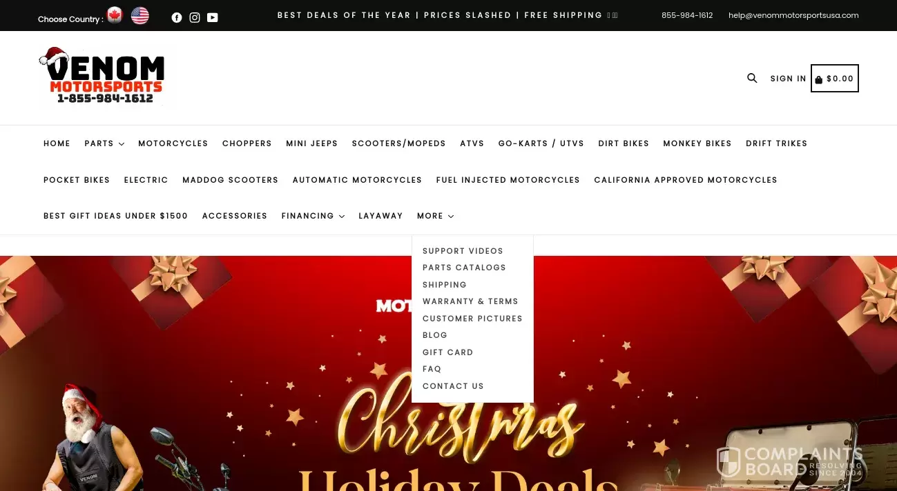 Venom Motorsports Canada/ USA Reviews 2024 All You Need to Know