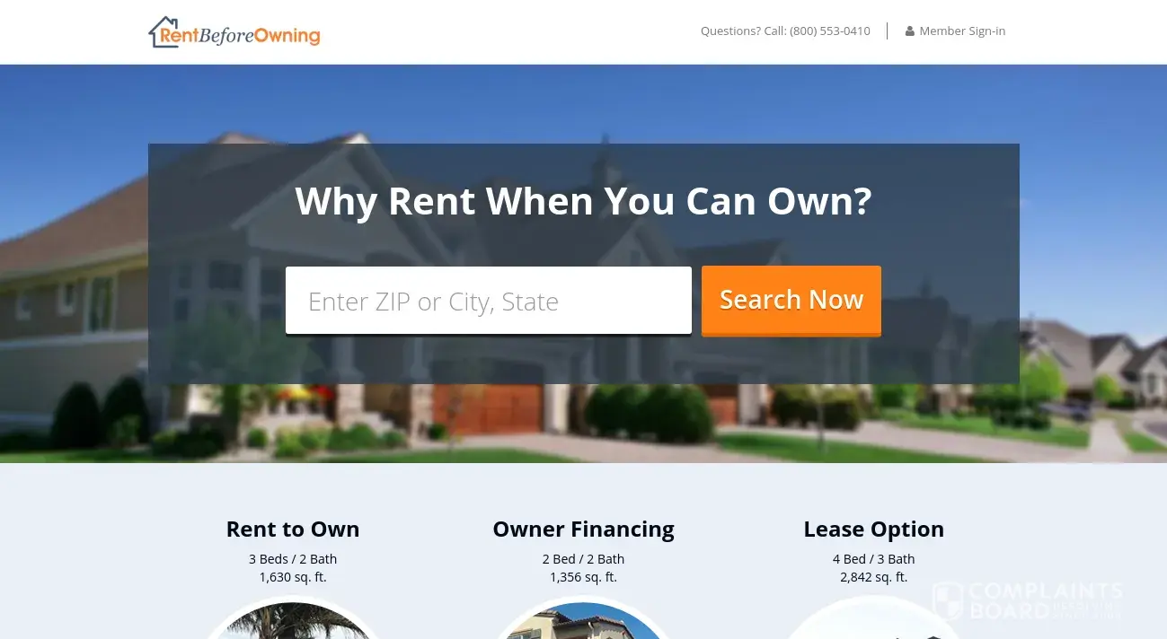 Rent Before Owning.com Phone, Email, Address, Customer Service Contacts |  ComplaintsBoard