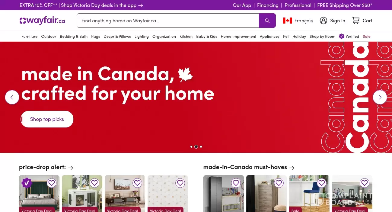 Wayfair CA Customer Service Phone, Email, Address, Contacts