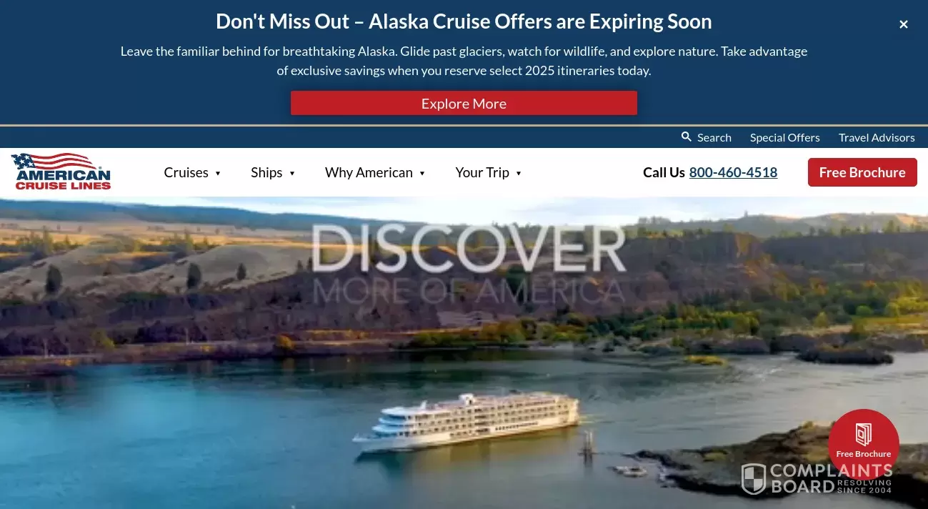 American Cruise Lines Customer Service Phone, Email, Address, Contacts