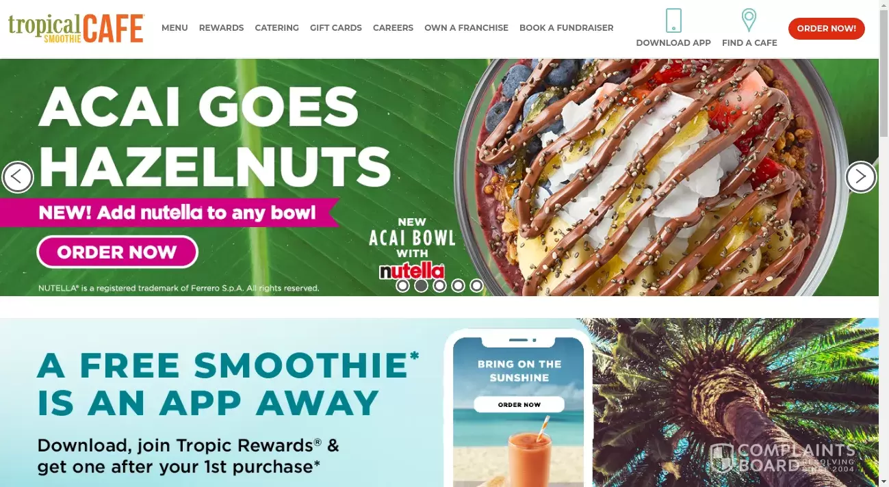 Tropical Smoothie Cafe Customer Service Phone, Email, Address, Contacts