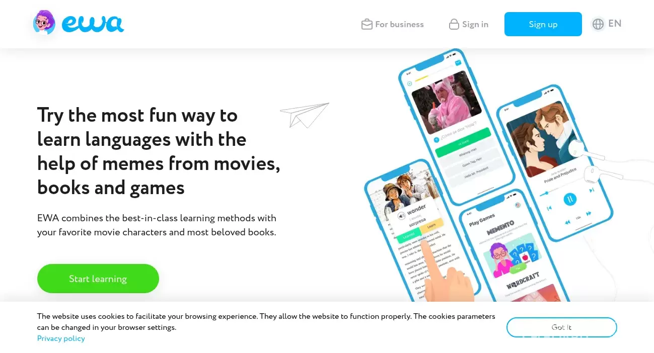EWA English Language Learning Phone, Email, Address, Customer Service