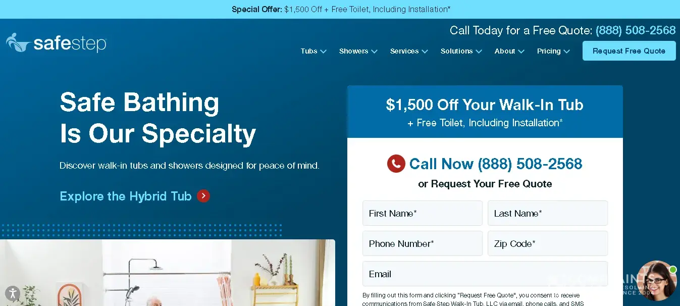 Safe Step Walk In Tub Customer Service Phone, Email, Address, Contacts