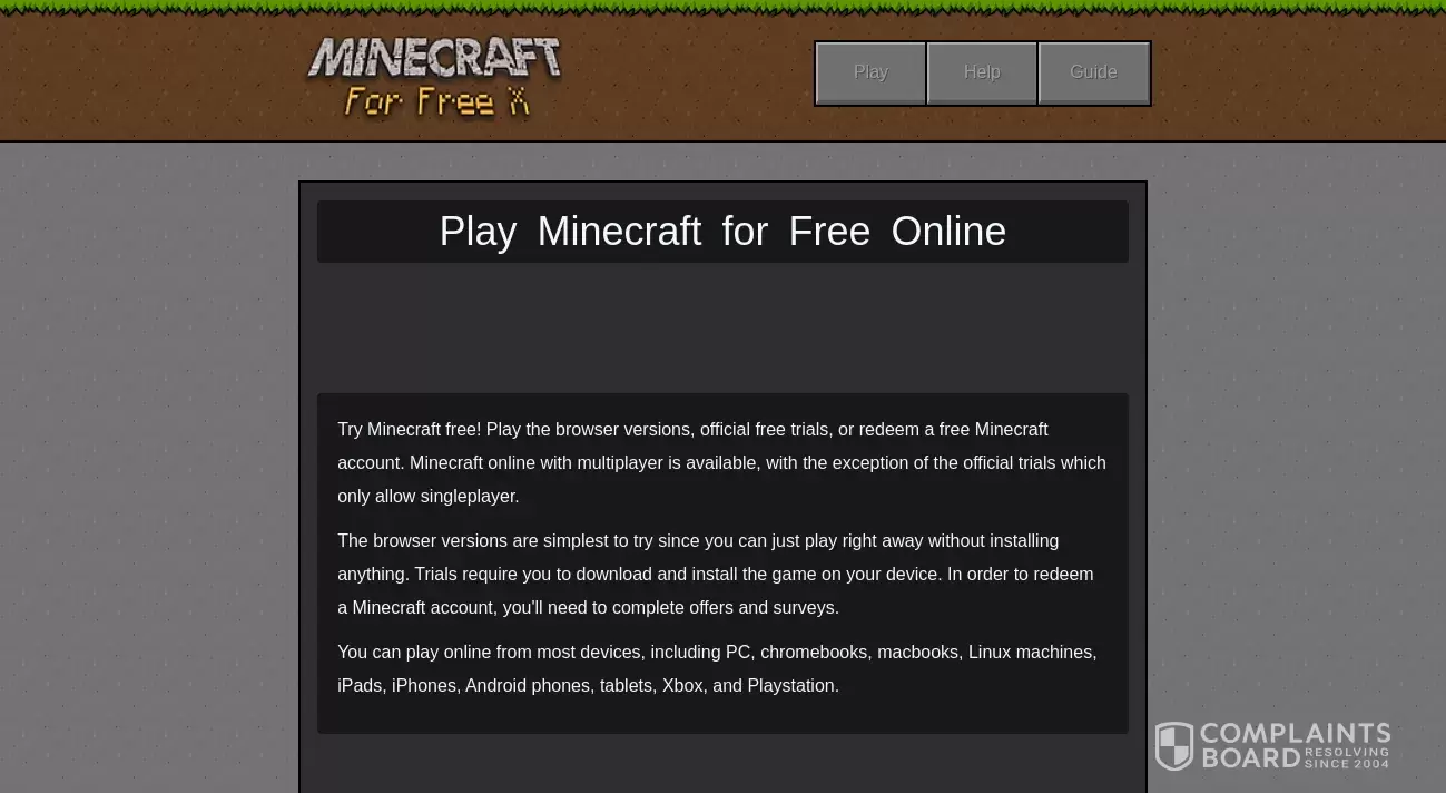 Minecraft for Free X Reviews - 9 Reviews of Minecraftforfreex.com