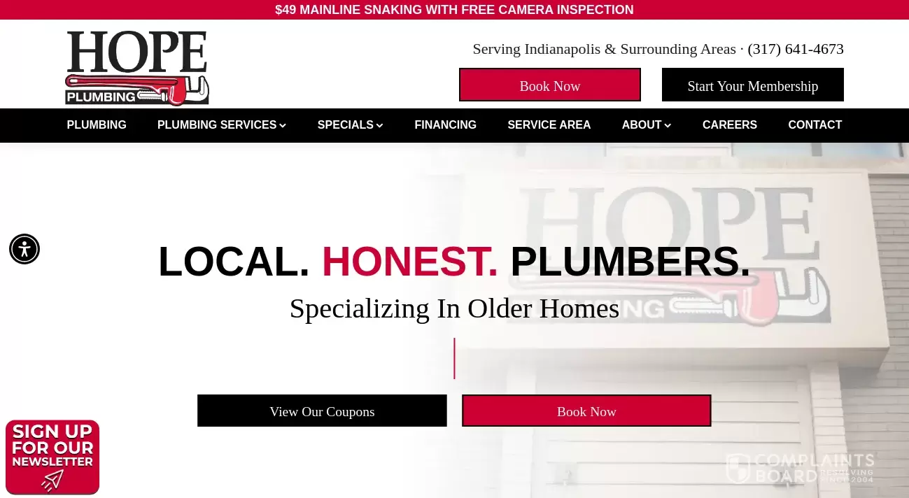 Hope Plumbing Customer Service Phone, Email, Address, Contacts