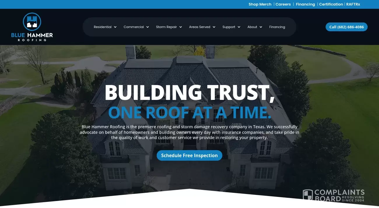 Blue Hammer Roofing Reviews 2024 All You Need to Know ComplaintsBoard