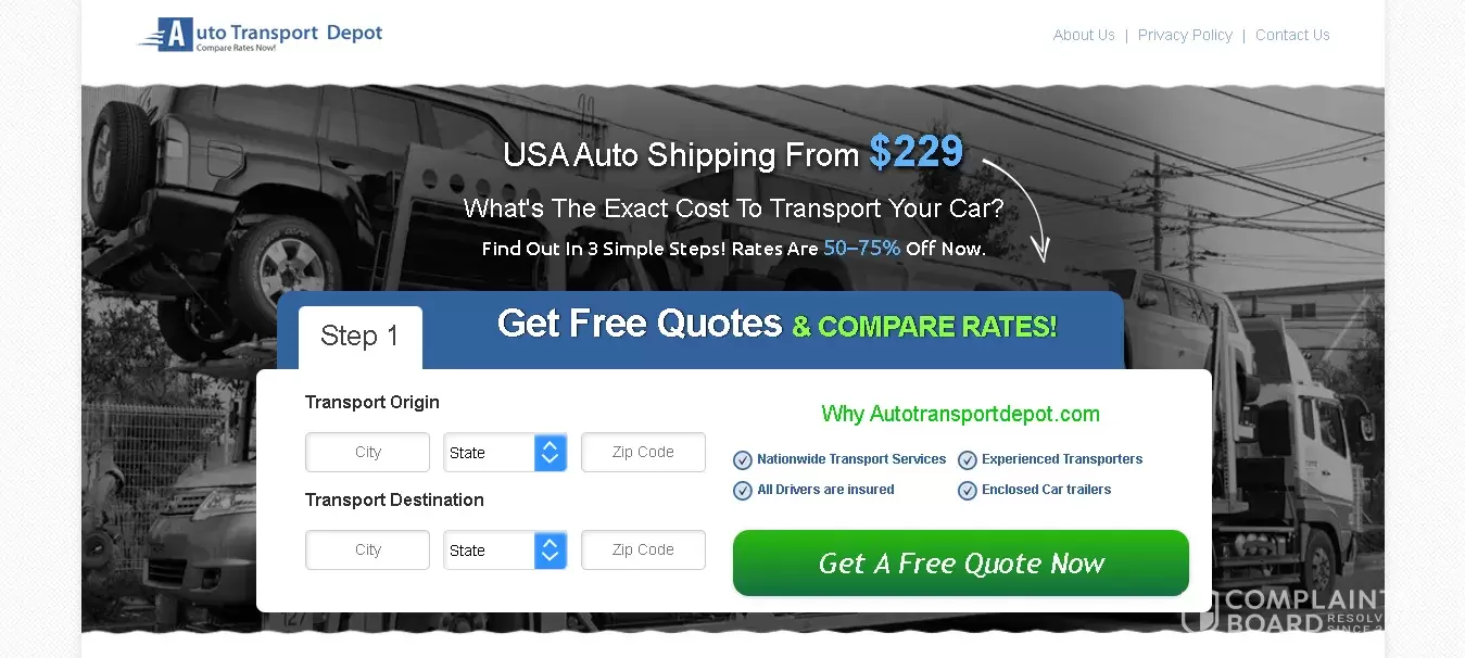 Auto Transport Depot Reviews 2024 All You Need to Know ComplaintsBoard