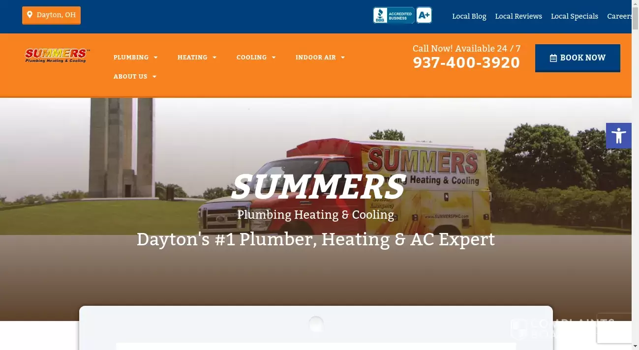 Summers Plumbing Heating & Cooling of Dayton Homeowners Reviews 2024
