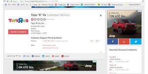Toys "R" Us - bought from toys r us and never received