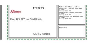 Friendly's Ice Cream / Friendly’s Manufacturing & Retail - wouldn't take my coupon