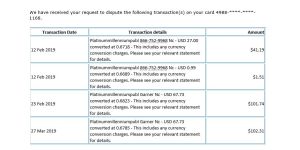Platinum Millennium Publishing - unauthorised credit card charges