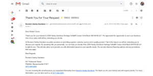 Harley Davidson - service unethical behaviour