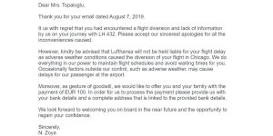 Lufthansa German Airlines - Lack of organisation