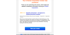 Indeed.com - i'd like to remove my review of the company (see review below and attached file)