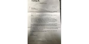 Capital One - charged for service that I did not receive