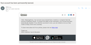 IMVU - I been harassment unfair disabled of all my account no one is helping me