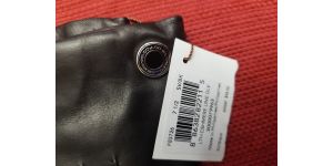 Coach - Outlet - leather cashmere line glove